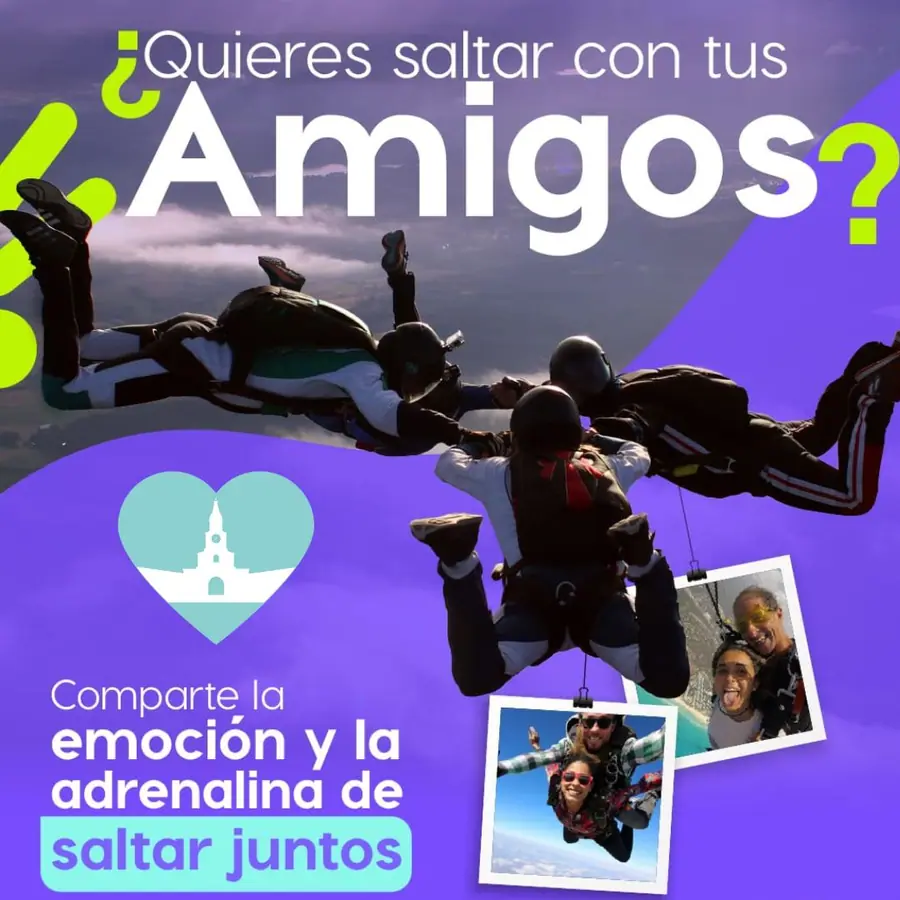 Salto en paracaídas tándem sobre Cartagena — 2