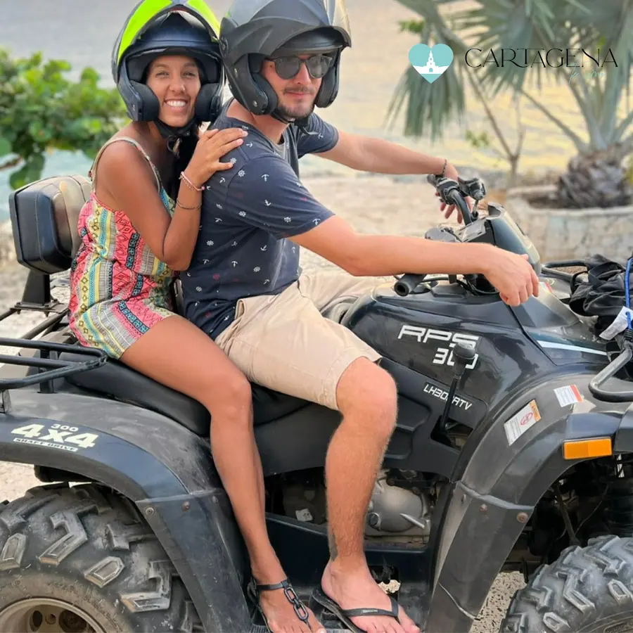 Tour en ATV cruzando en lancha desde Cartagena — 2