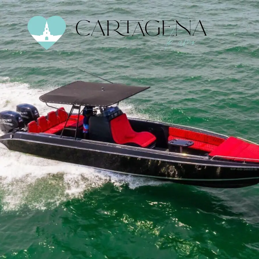 Lancha de Lujo 33 Pies en Cartagena para 14 Personas — 3